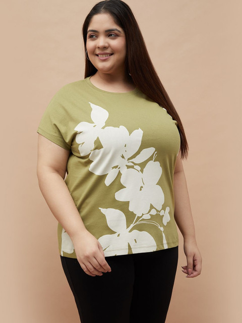 Nexus by Lifestyle Women Plus Size Floral Printed T-shirt