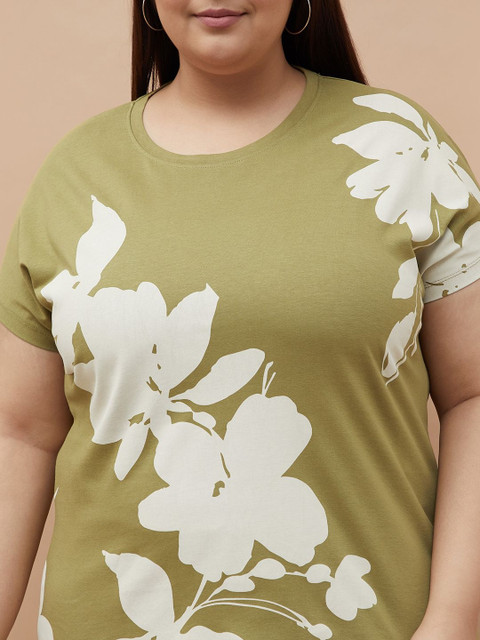 Nexus by Lifestyle Women Plus Size Floral Printed T-shirt - Image 2