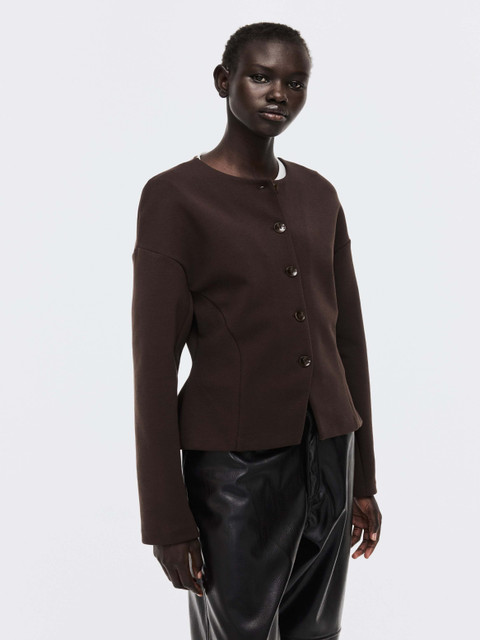 H&M Collarless Scuba Blazer