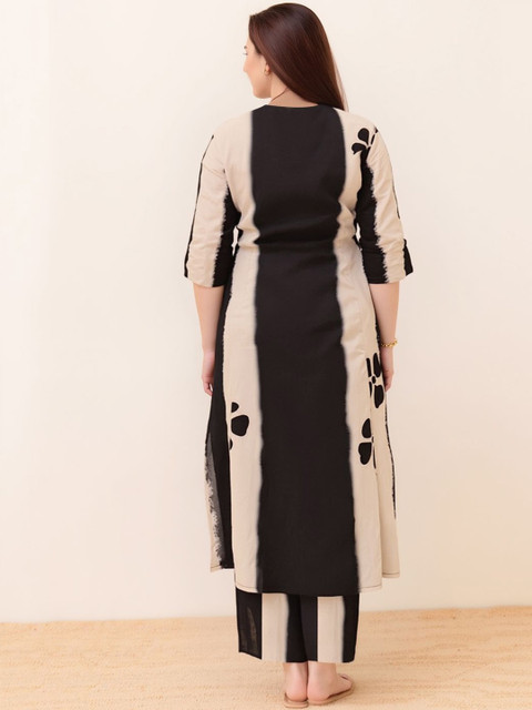 Aaghnya Women Printed Regular Kurta with Trousers - Image 7