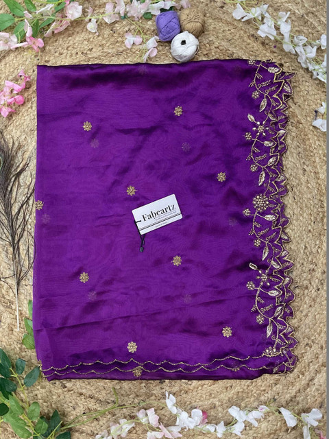 Fabcartz Ethnic Motifs Embroidered Dupatta with Beads and Stones - Image 6