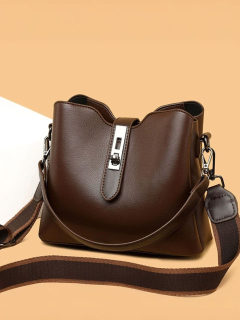 KPOP PU Bucket Sling Bag