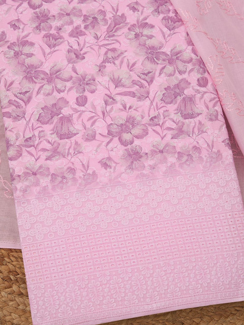 Soch Printed Pure Cotton Unstitched Dress Material - Image 2