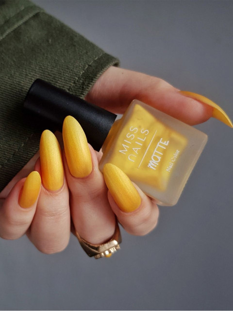 MISS NAILS Long Lasting Nail Polish - 8 ml - Metallic Gold