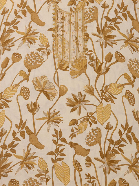 Soch Embroidered Pure Cotton Unstitched Dress Material - Image 5