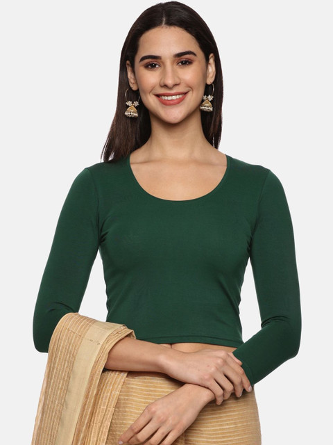 NOT YET by us Cotton Round Neck Saree Blouse