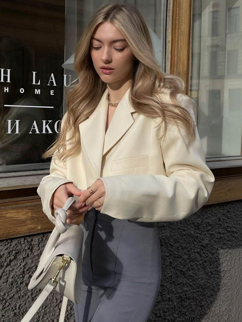 LULU & SKY Notched Lapel Single Breasted Blazer