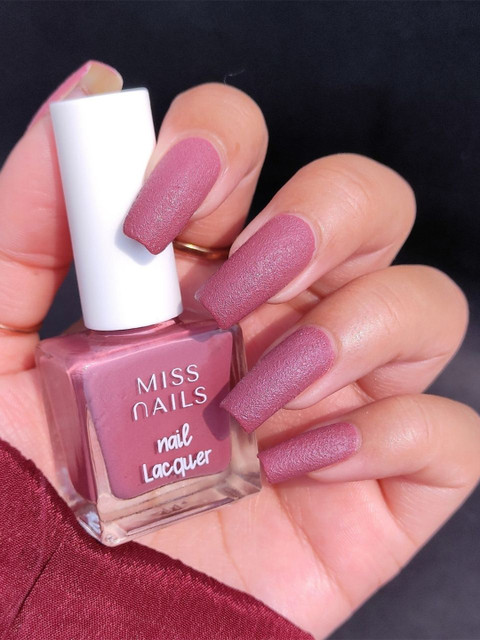 MISS NAILS Long Lasting Nail Polish - 8 ml - Dusky Mavue