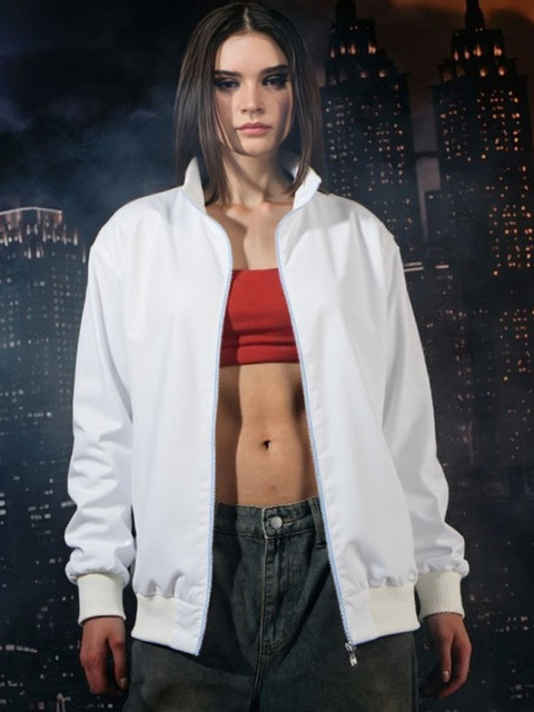 THE FASHION HUB Women Windcheater Bomber Jacket