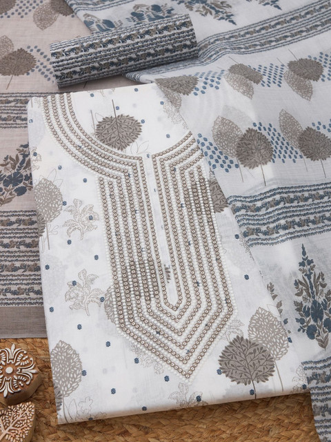 Soch Printed Unstitched Dress Material