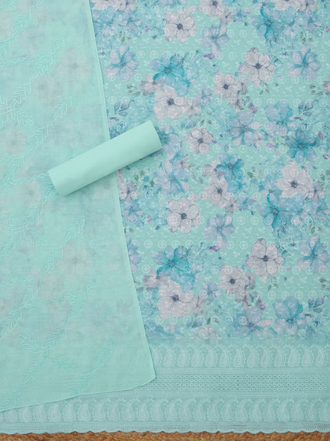 Soch Printed Unstitched Dress Material - Image 4