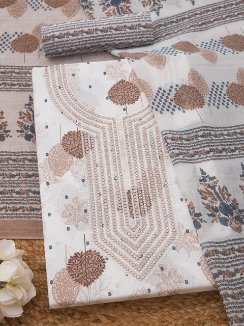 Soch Printed Unstitched Dress Material