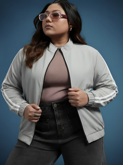 THE FASHION HUB Women Colourblocked Lightweight Sporty Jacket