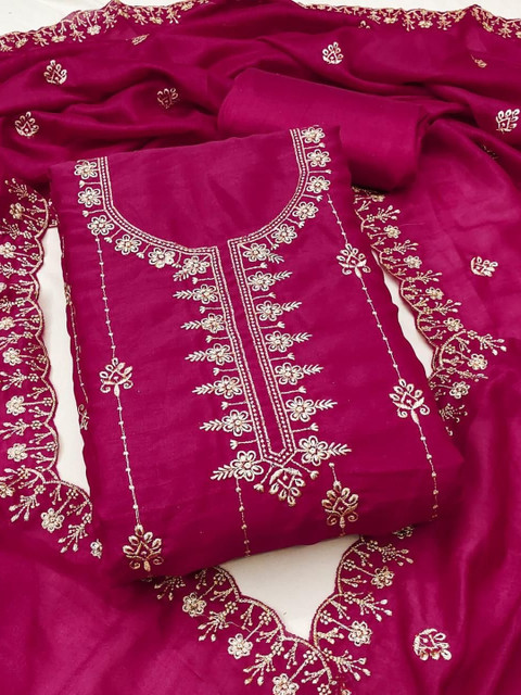 SYS Brand - Shop Your Style Embroidered Unstitched Dress Material