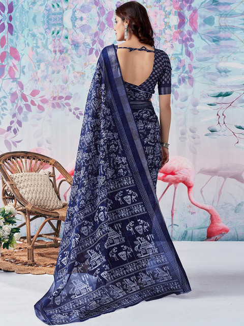 SANISA Ethnic Motifs Saree - Image 5