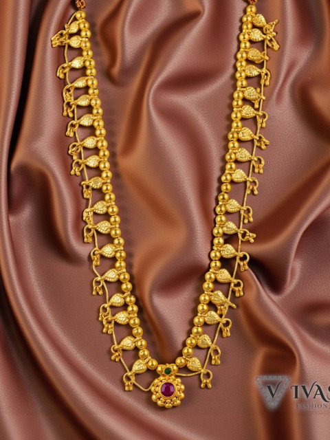 VIVASTRI Gold-Plated Temple Necklace