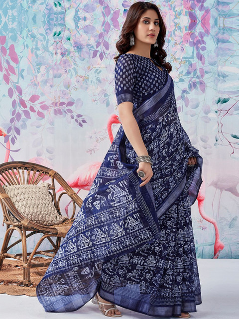 SANISA Ethnic Motifs Saree - Image 3