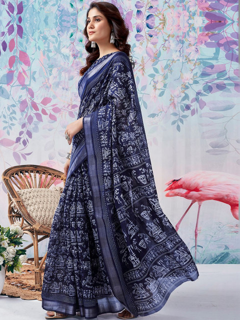 SANISA Ethnic Motifs Saree - Image 2