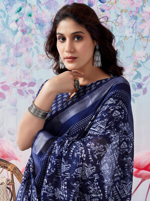 SANISA Ethnic Motifs Saree - Image 4