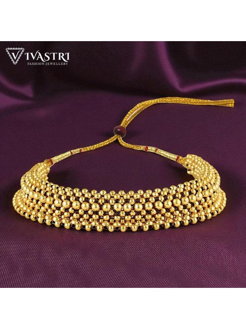 VIVASTRI Gold-Plated Choker Necklace