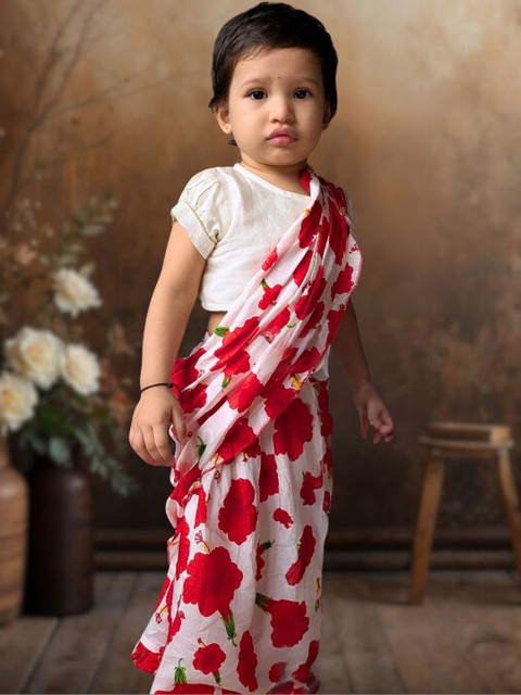 Tura Turi Floral Art Silk Saree - Image 2