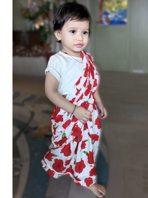 Tura Turi Floral Art Silk Saree