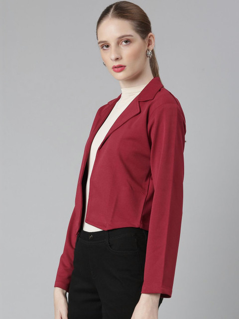 SHOWOFFFF Cotton Open Front Blazers - Image 3
