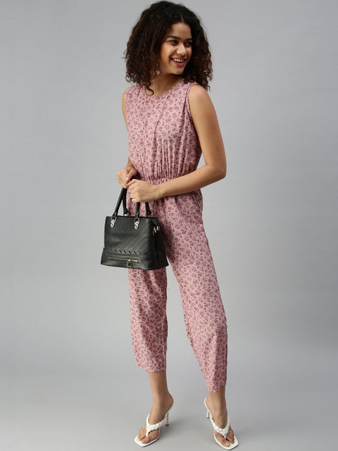 SHOWOFFFF Printed Basic Jumpsuit