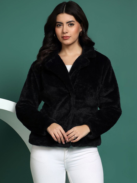 BRINNS Notched Lapel Single-Breasted Overcoat