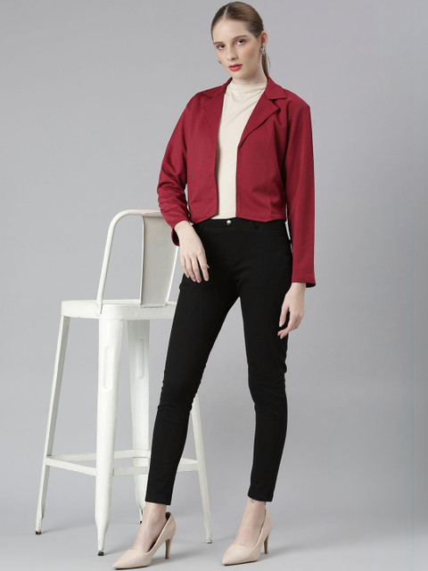 SHOWOFFFF Cotton Open Front Blazers - Image 7