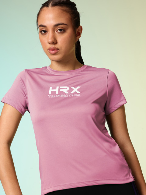 HRX by Hrithik Roshan Brand Logo Printed Training T-shirt