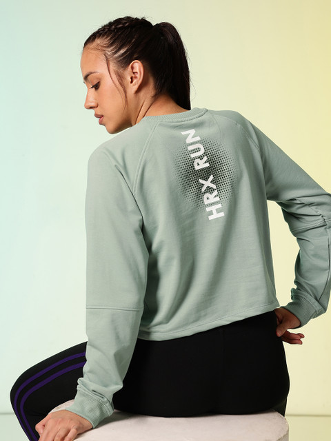 HRX by Hrithik Roshan Brand Logo Printed Running Sweatshirt