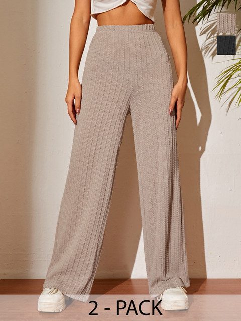SZN Women Relaxed High-Rise Trousers