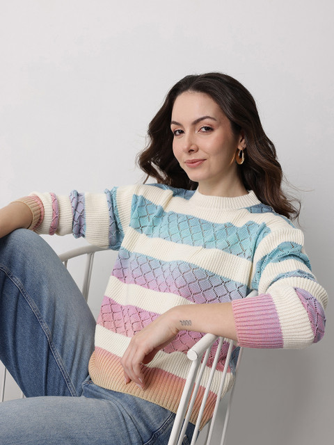 Mast & Harbour Striped Pullover