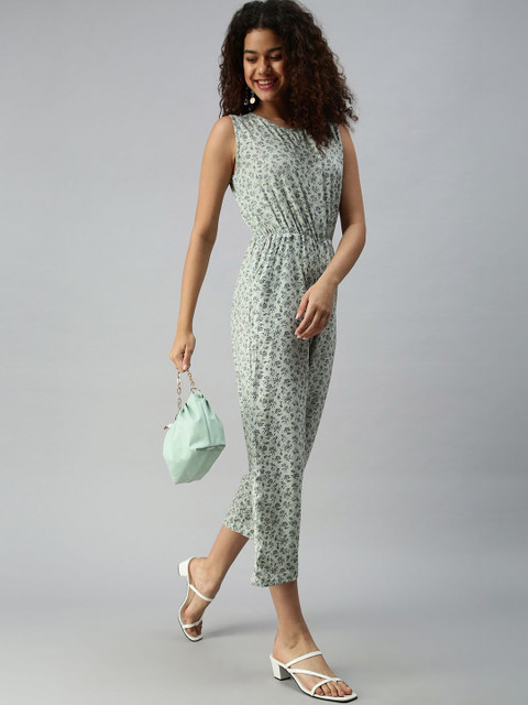 SHOWOFFFF Printed Basic Jumpsuit