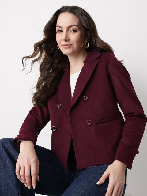 Mast & Harbour Notched Lapel Double Breasted Overcoat