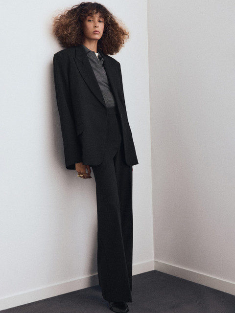 MANGO Notched Lapel Single-Breasted Semiformal Blazer - Image 4