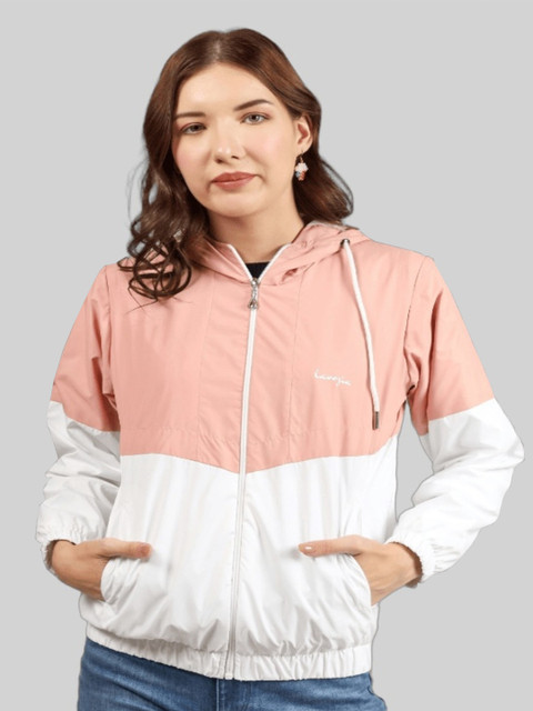 Lavozia Women Colourblocked Lightweight Outdoor Puffer Jacket