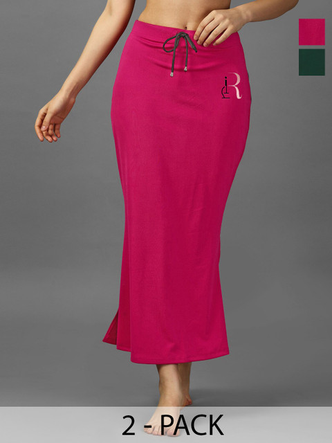 IndianRang Pack Of 2 Mid-Rise Strecheble Saree Shapewear