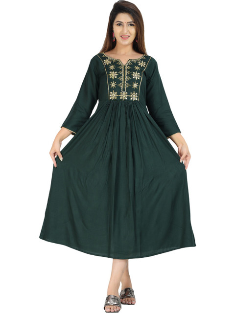 Aarti Fashion Women Embroidered Anarkali Kurta