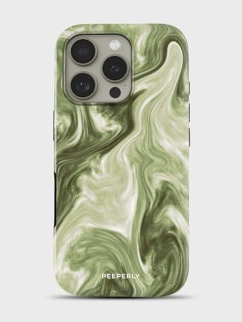 PEEPERLY Abstract Printed iPhone 16 Pro Back Case Mobile Accessories