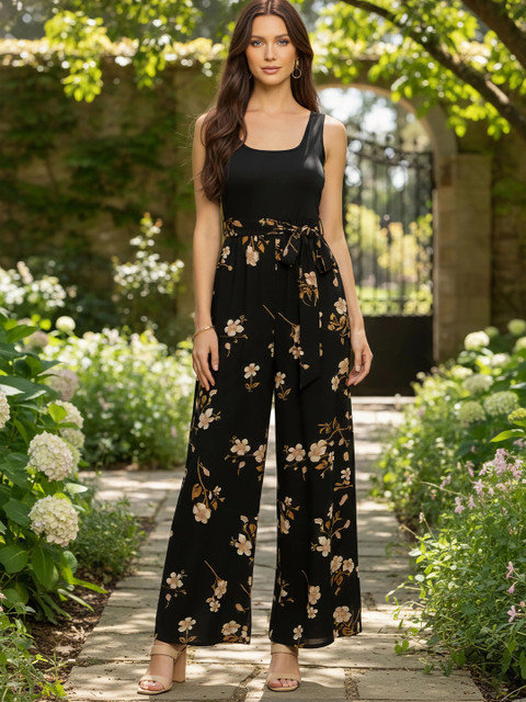 Berrylush Women Printed Basic Jumpsuit