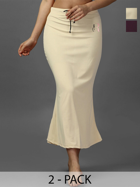 IndianRang Women Pack Of 2 Stretchable Saree Shapewear