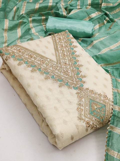 KALINI Embroidered Unstitched Dress Material