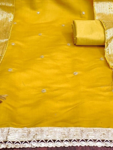 KALINI Embroidered Pure Cotton Unstitched Dress Material - Image 4