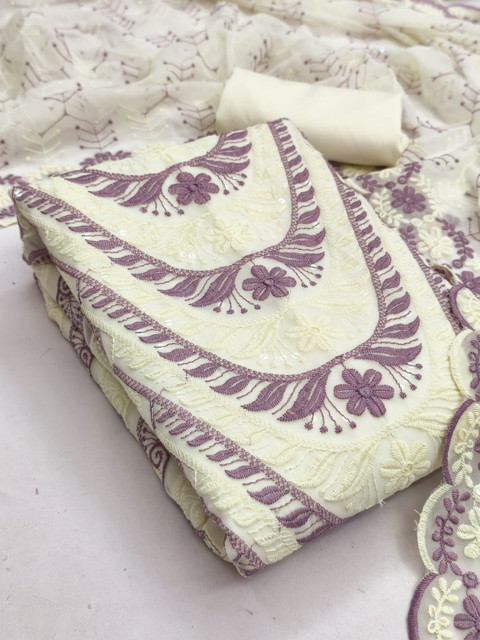 KALINI Embroidered Unstitched Dress Material