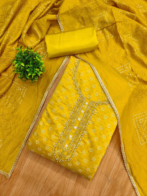 KALINI Printed Unstitched Dress Material