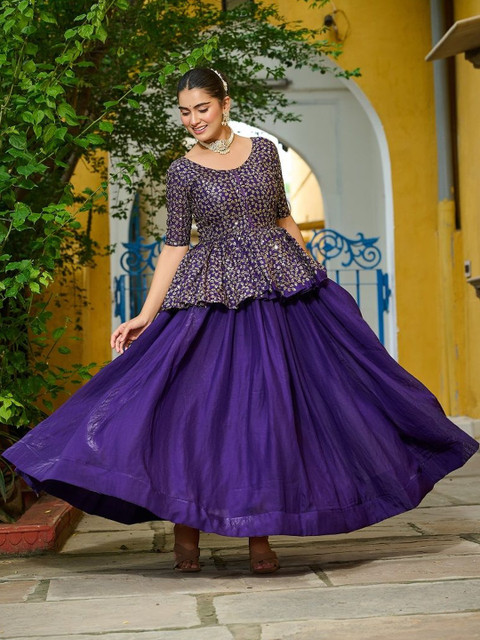 Livewear Embellished Sequinned Ready to Wear Lehenga &