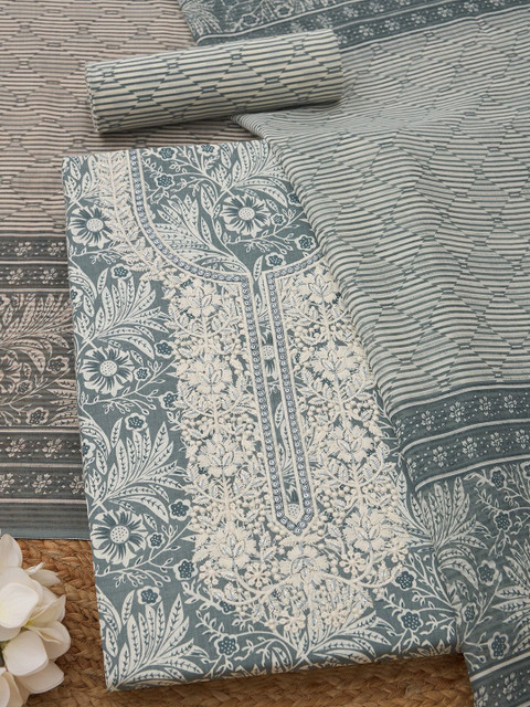 Soch Printed Unstitched Dress Material