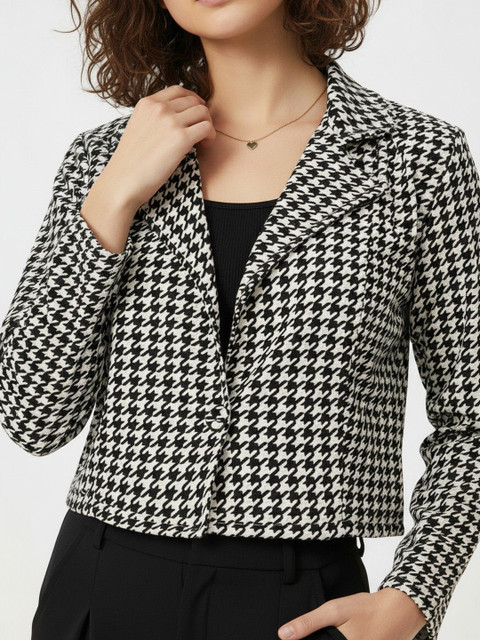 glitchez Checked Single-Breasted Blazers - Image 5